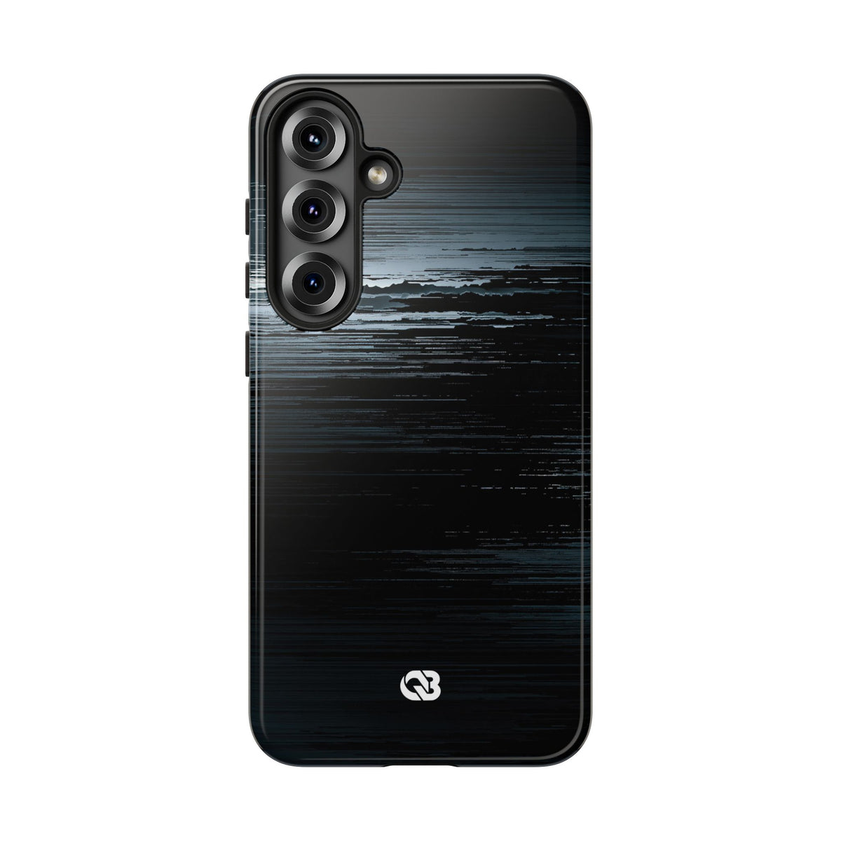 Black Tough Phone Case for Samsung - Frozen Signal Glitch
