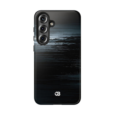 Black Tough Phone Case for Samsung - Frozen Signal Glitch
