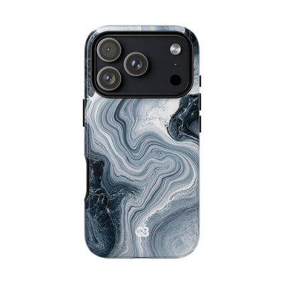 Suminagashi Ink Flow · Tough Phone Case for iPhone · Grey