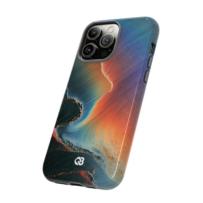 Prismatic Aura Shift · Tough Phone Case for iPhone · Blue