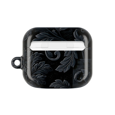 Obsidian Damask · Hard Case for AirPods & AirPods Pro · Black