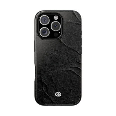 Obsidian Stucco Relief · Tough Phone Case for iPhone · Black