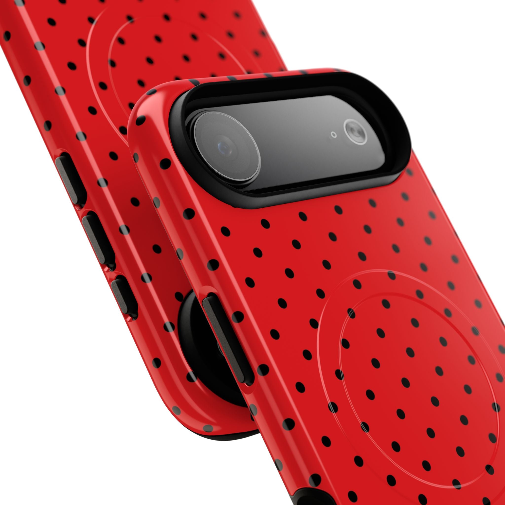 Crimson Dot Matrix iPhone 17 Air Case - Tough+ - CASE•BOB