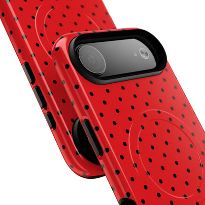 Crimson Dot Matrix iPhone 17 Air Case - Tough+ - CASE•BOB