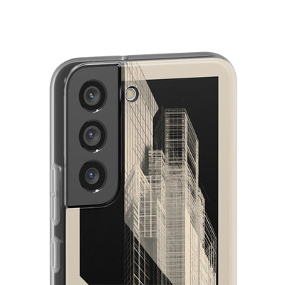 Beige Lite Phone Case for Samsung - Monolith Urban Grid