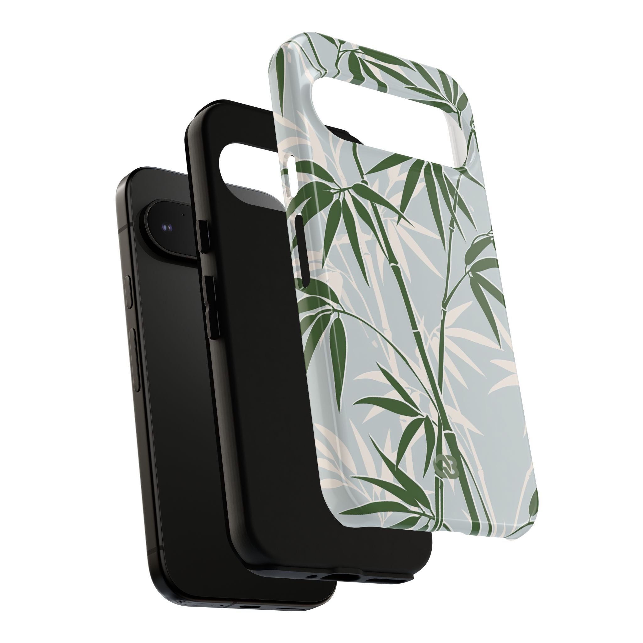 Green Tough Phone Case for Google Pixel - Kyoto Bamboo Canopy