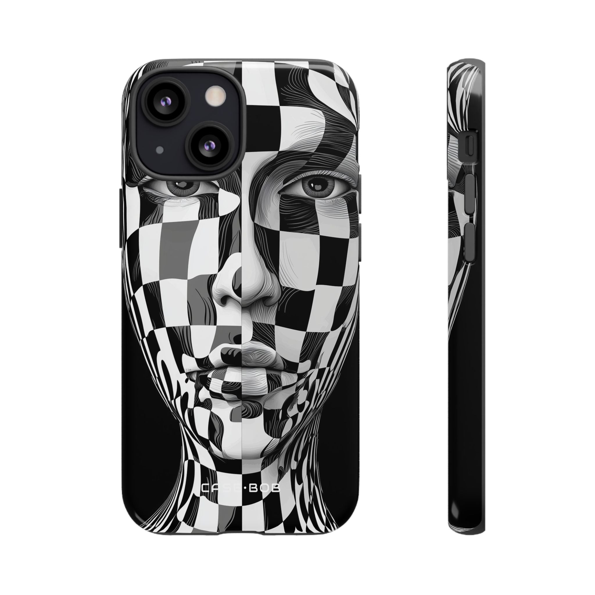 Checkered Face iPhone 13 Mini Case - Tough