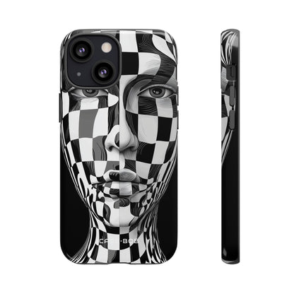 Checkered Face iPhone 13 Mini Case - Tough