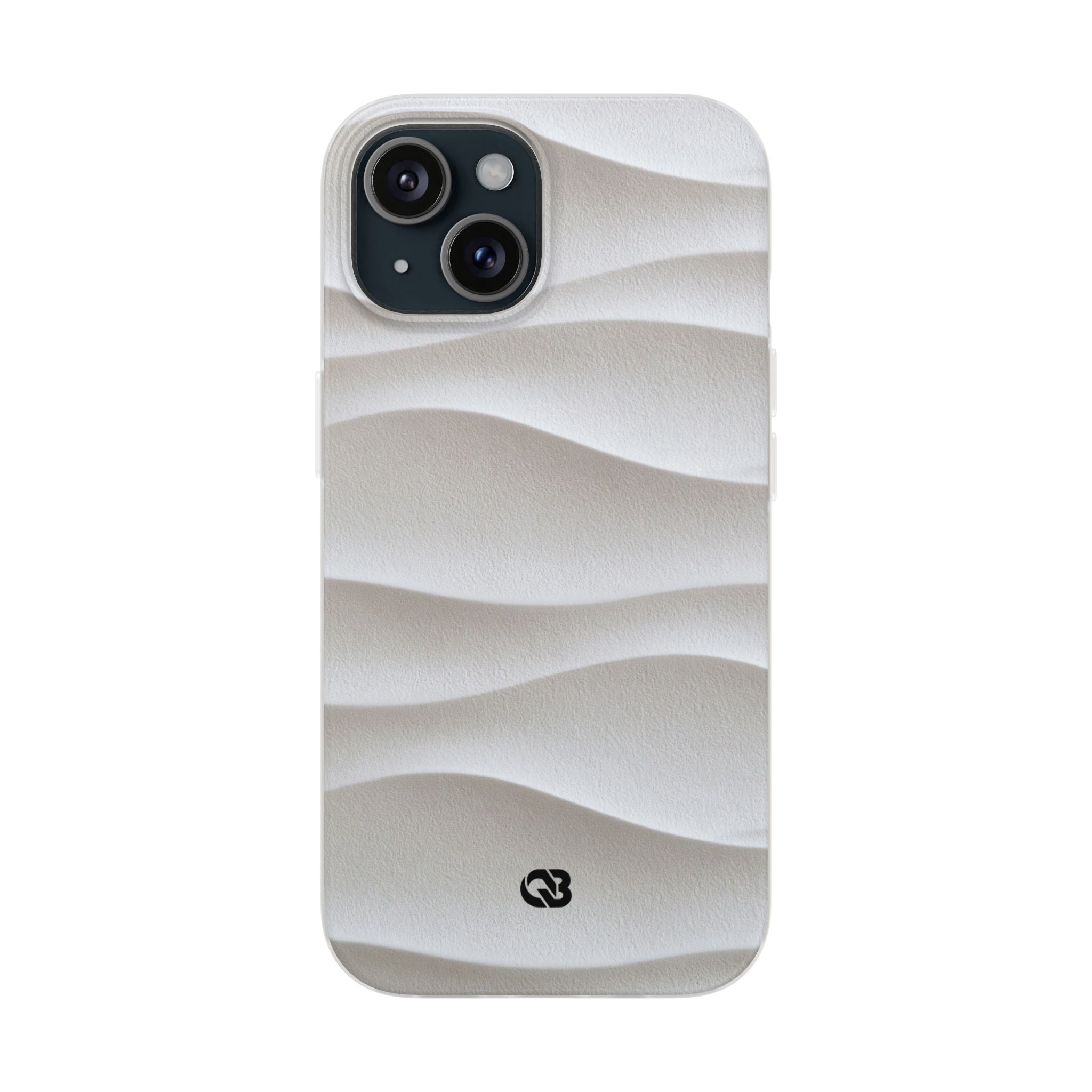 White Lite Phone Case for iPhone - Arctic Flow Ridges