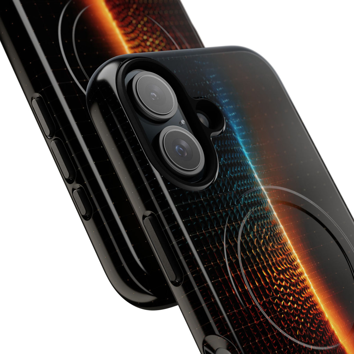 Luminous Refraction Grid · Tough 2.0 Magnetic Phone Case for iPhone · Black