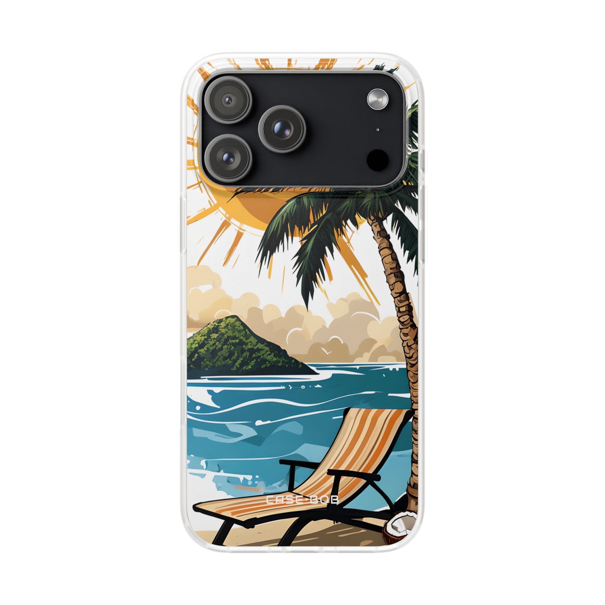 Sunny Palm Breeze iPhone 17 Pro MaxCase - Soft - CASE•BOB