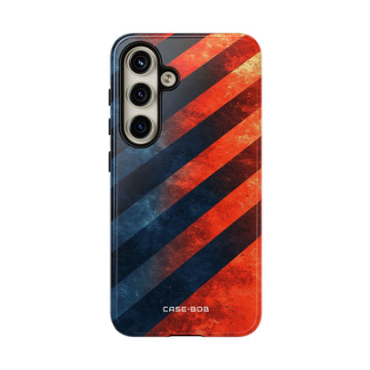 Diagonale Streifen Blaze Samsung S24 Case - Tough
