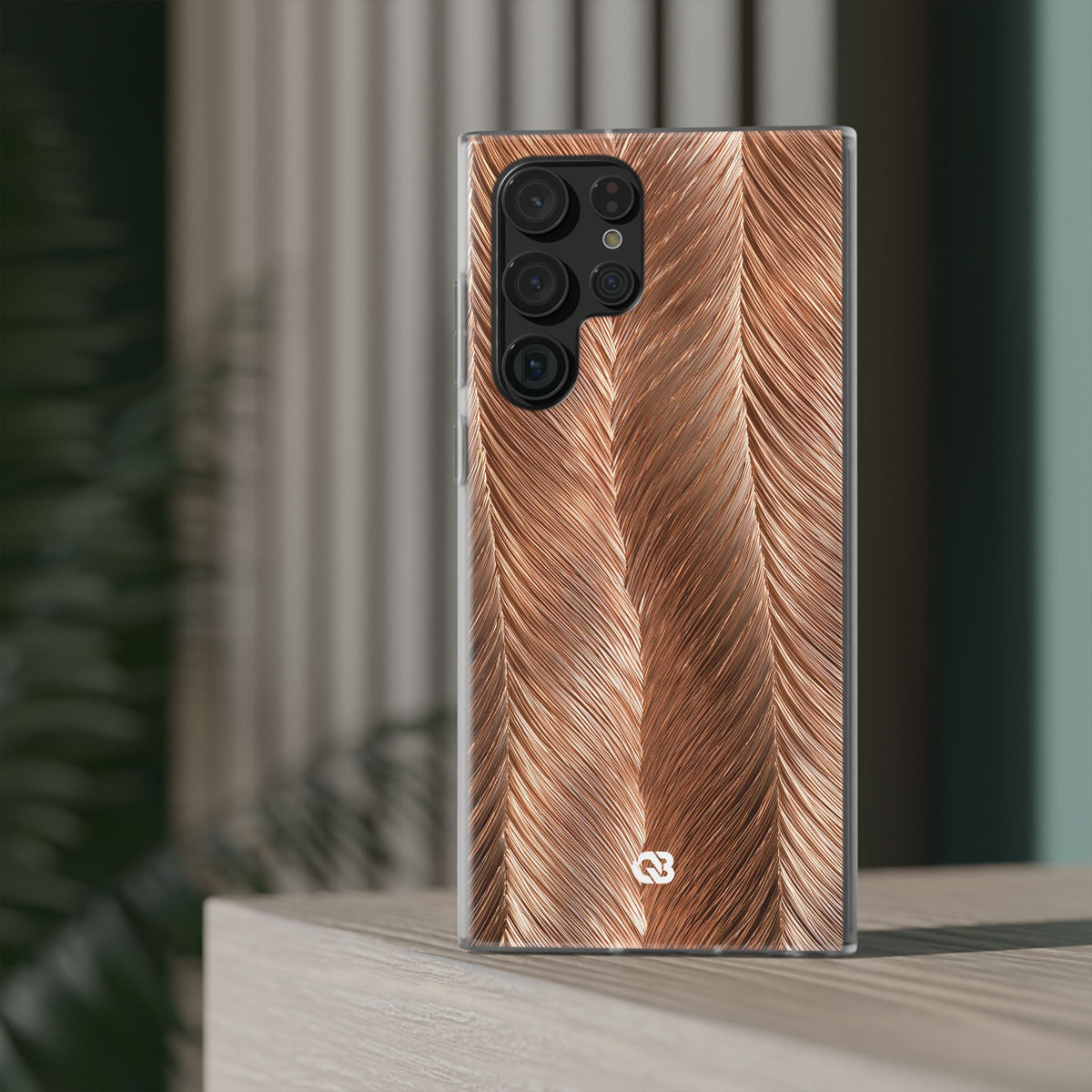 Rose Gold Weave · Lite Phone Case for Samsung · Brown