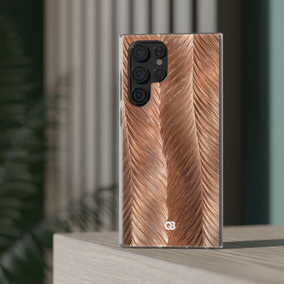 Rose Gold Weave · Lite Phone Case for Samsung · Brown