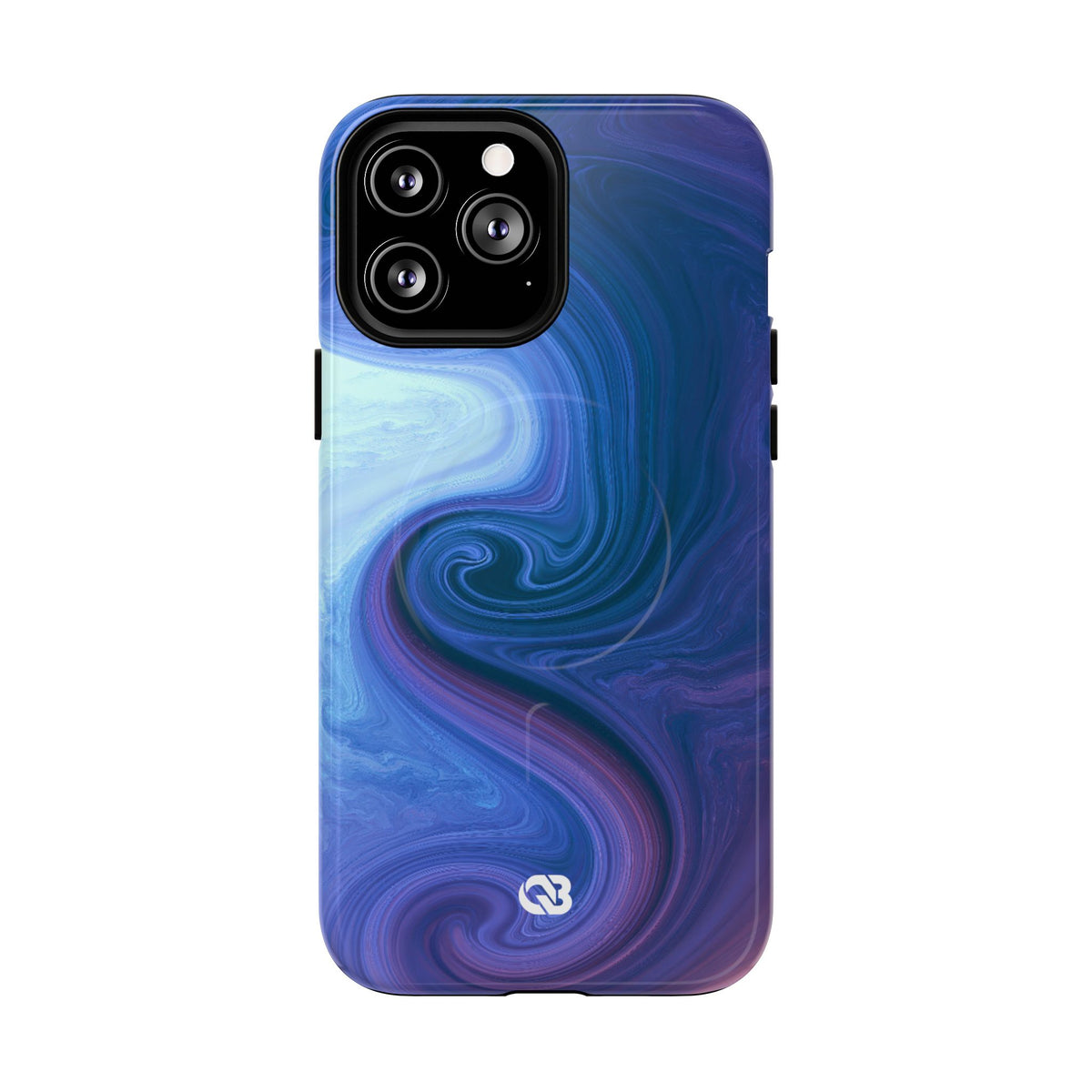 Azure Fluid Swirl · Tough 2.0 Magnetic Phone Case for iPhone · Blue