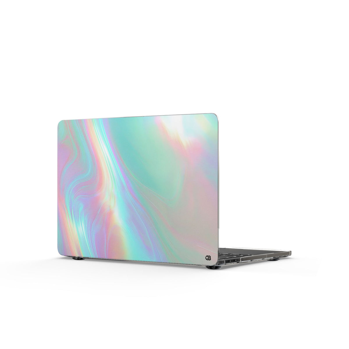 Prismatic Liquid Light · Clear Hard Case for MacBook · Teal