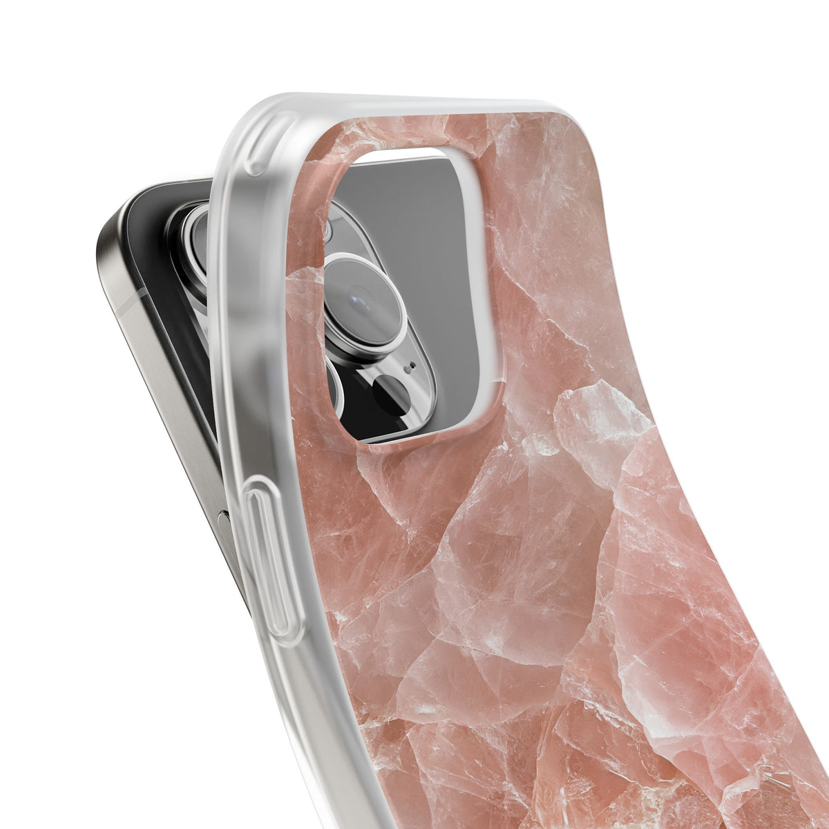 Rose Quartz Facet · Lite Phone Case for iPhone ·  Pink