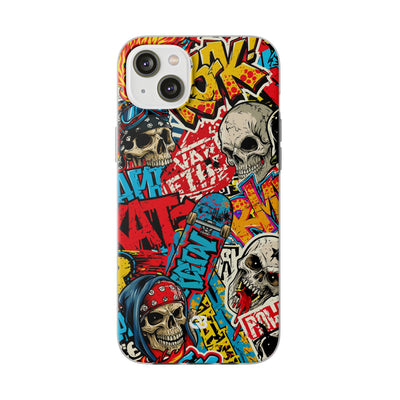 Skate Skull Riot · Lite Phone Case for iPhone ·  Red