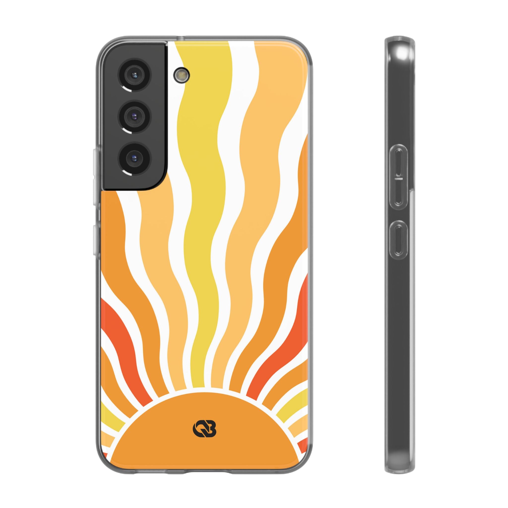 Amber Solar Waves · Soft Phone Case for Samsung