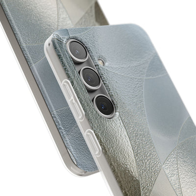 Silver Lite Phone Case for Samsung - Frosted Silver Mosaic