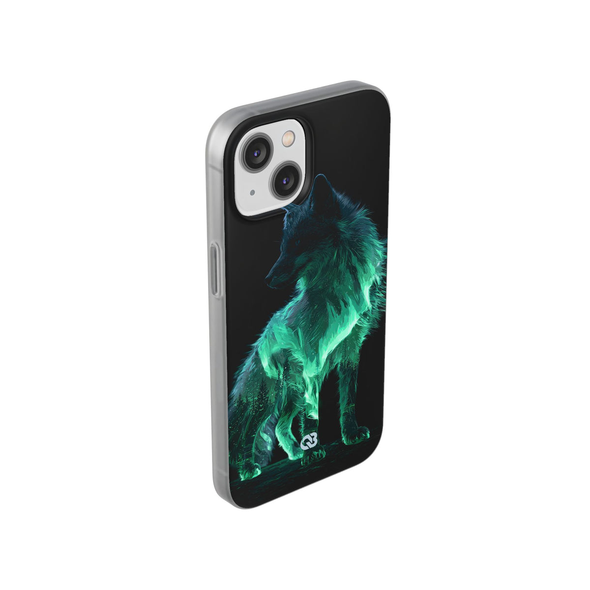 Nordic Aurora Fox · Lite Phone Case for iPhone ·  Teal