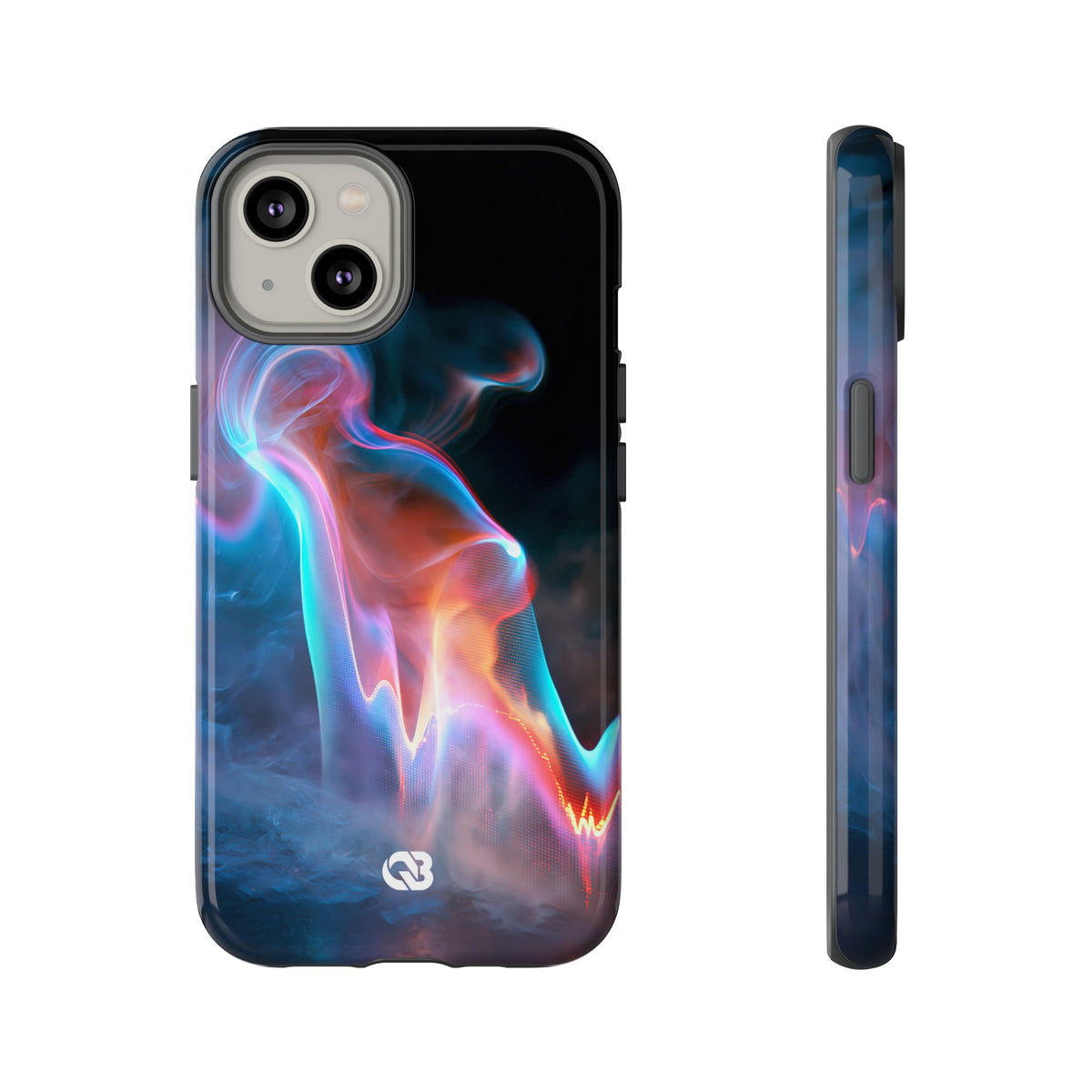 Neon Waveform · Tough Phone Case for iPhone · Black