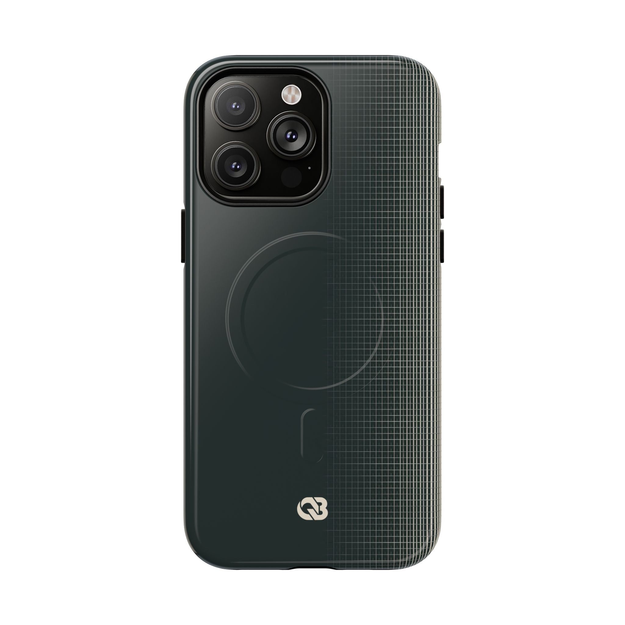 Grey Tough 2.0 Magsafe Phone Case for iPhone - Charcoal Tech Grid