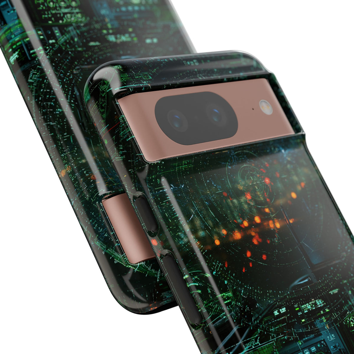 Tactical Avionics HUD · Tough Phone Case for Pixel ·  Green