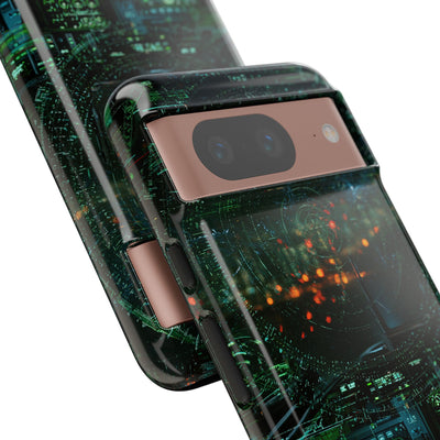 Tactical Avionics HUD · Tough Phone Case for Pixel ·  Green