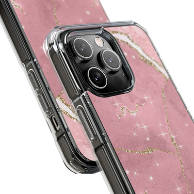 Rose Sparkle Marble · Impact Coque de téléphone pour iPhone · Magsafe