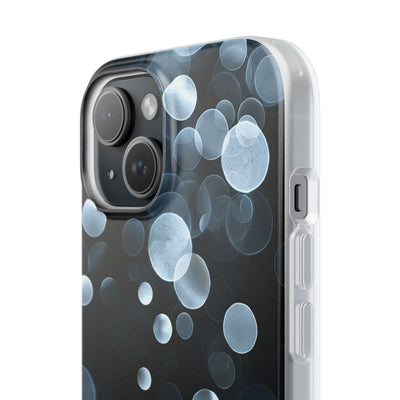 Black Lite Phone Case for iPhone - Silver Orbit Glow