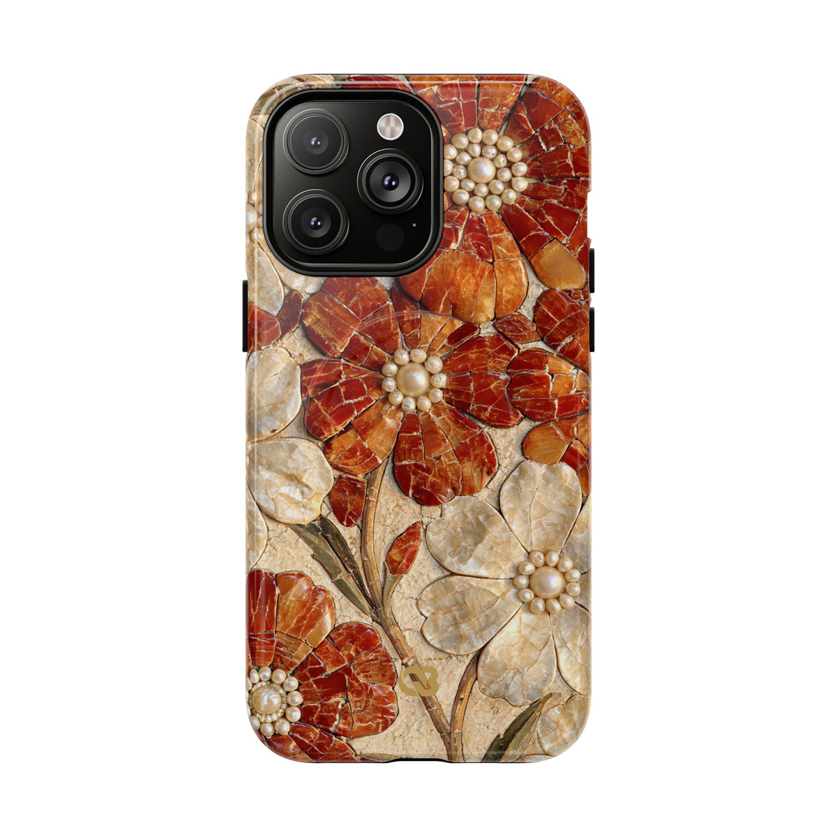 Carnelian Pearl Bloom · Tough 2.0 Magnetic Phone Case for iPhone · Orange