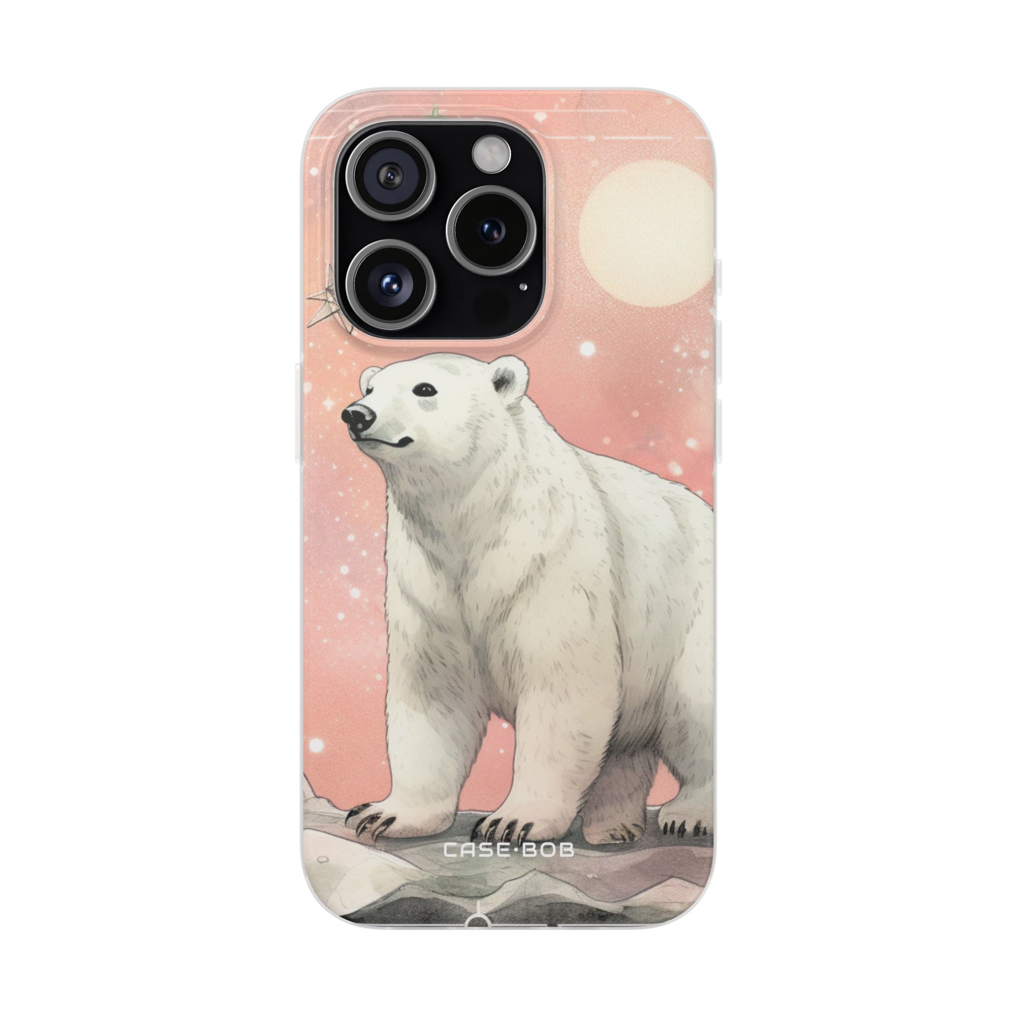 Polar Bear Dream iPhone 15 Pro Case - Soft