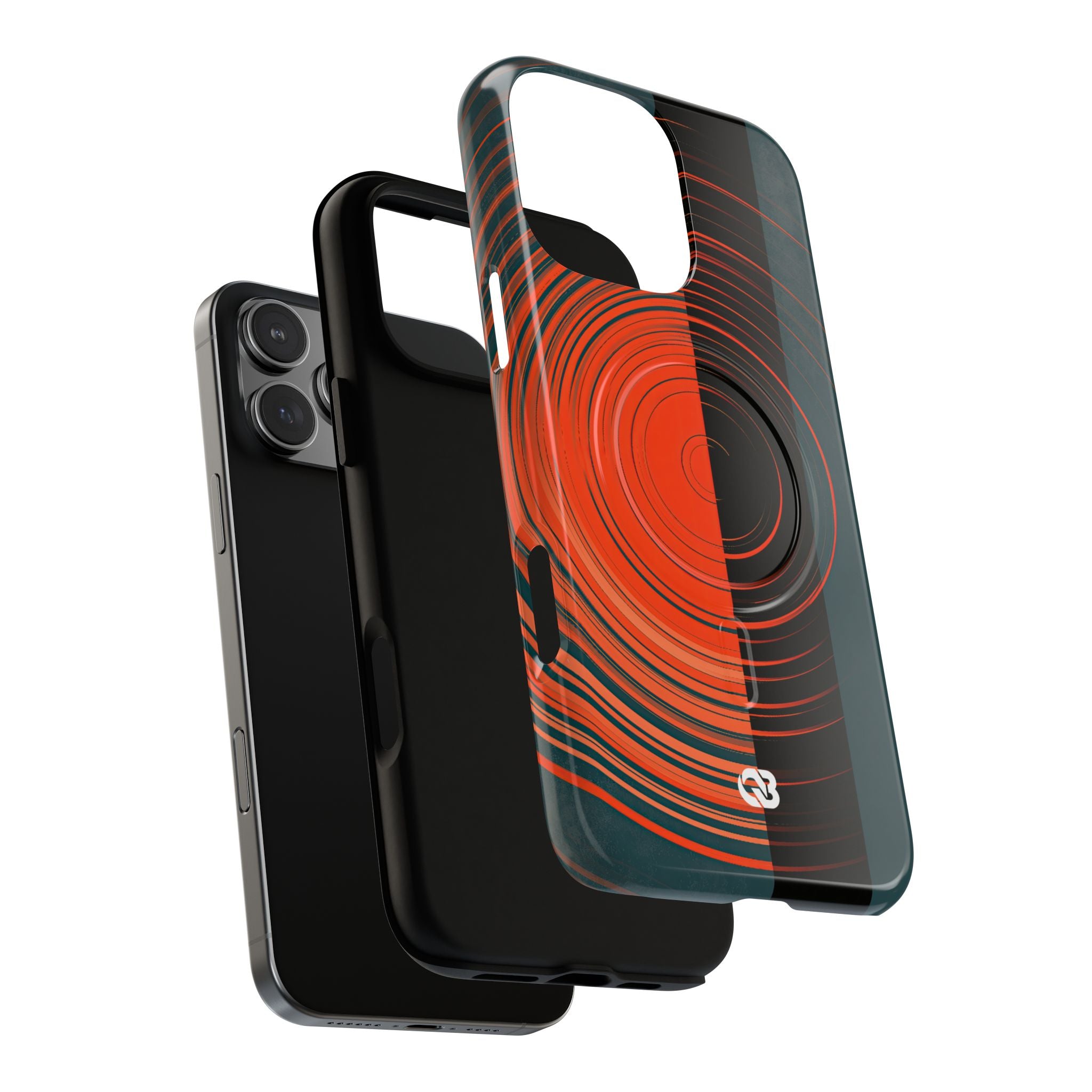 Teal Tough 2.0 Magsafe Phone Case for iPhone - Burnt Slate Radial