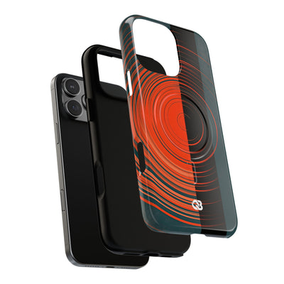 Teal Tough 2.0 Magsafe Phone Case for iPhone - Burnt Slate Radial