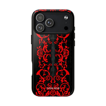 Crimson Spiral iPhone 17 Pro Max Case - Tough+ - CASE•BOB