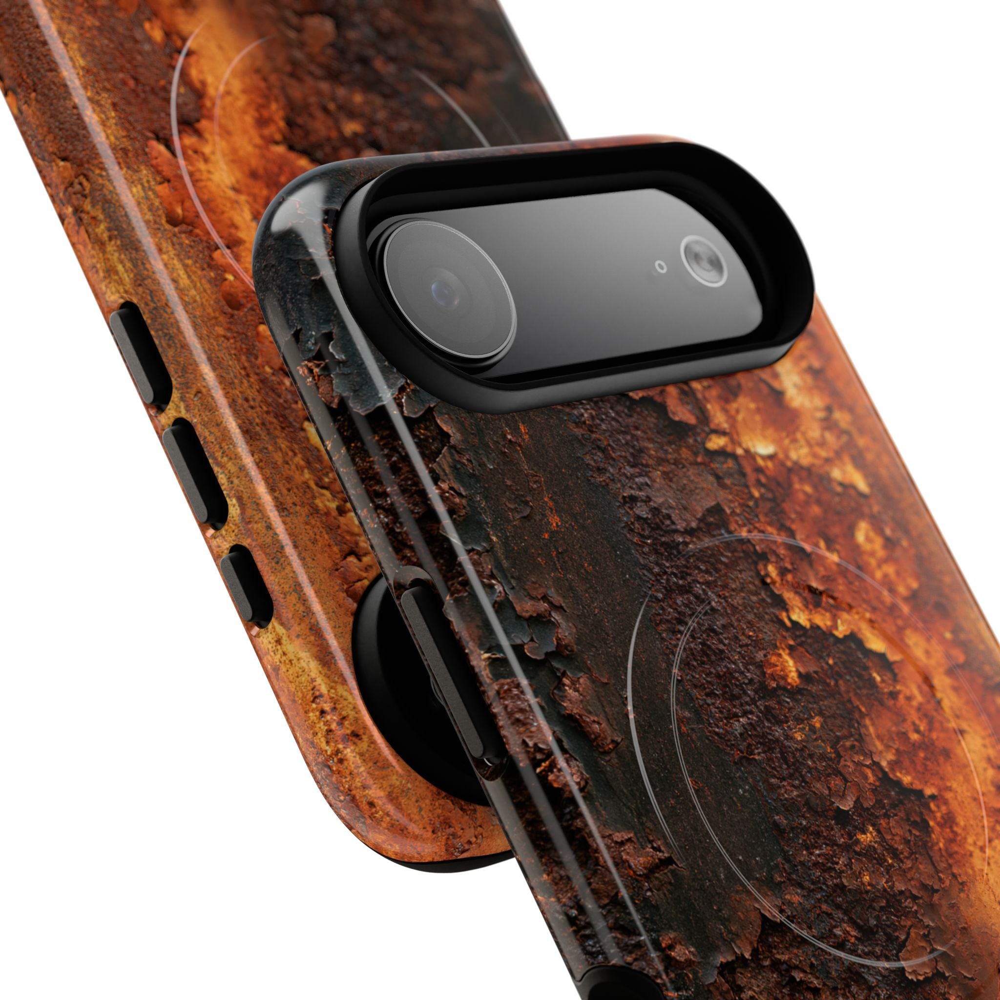 Orange Tough 2.0 Magsafe Phone Case for iPhone - Oxidized Iron Crust