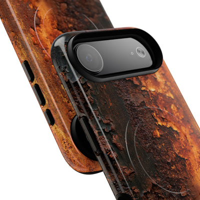 Orange Tough 2.0 Magsafe Phone Case for iPhone - Oxidized Iron Crust