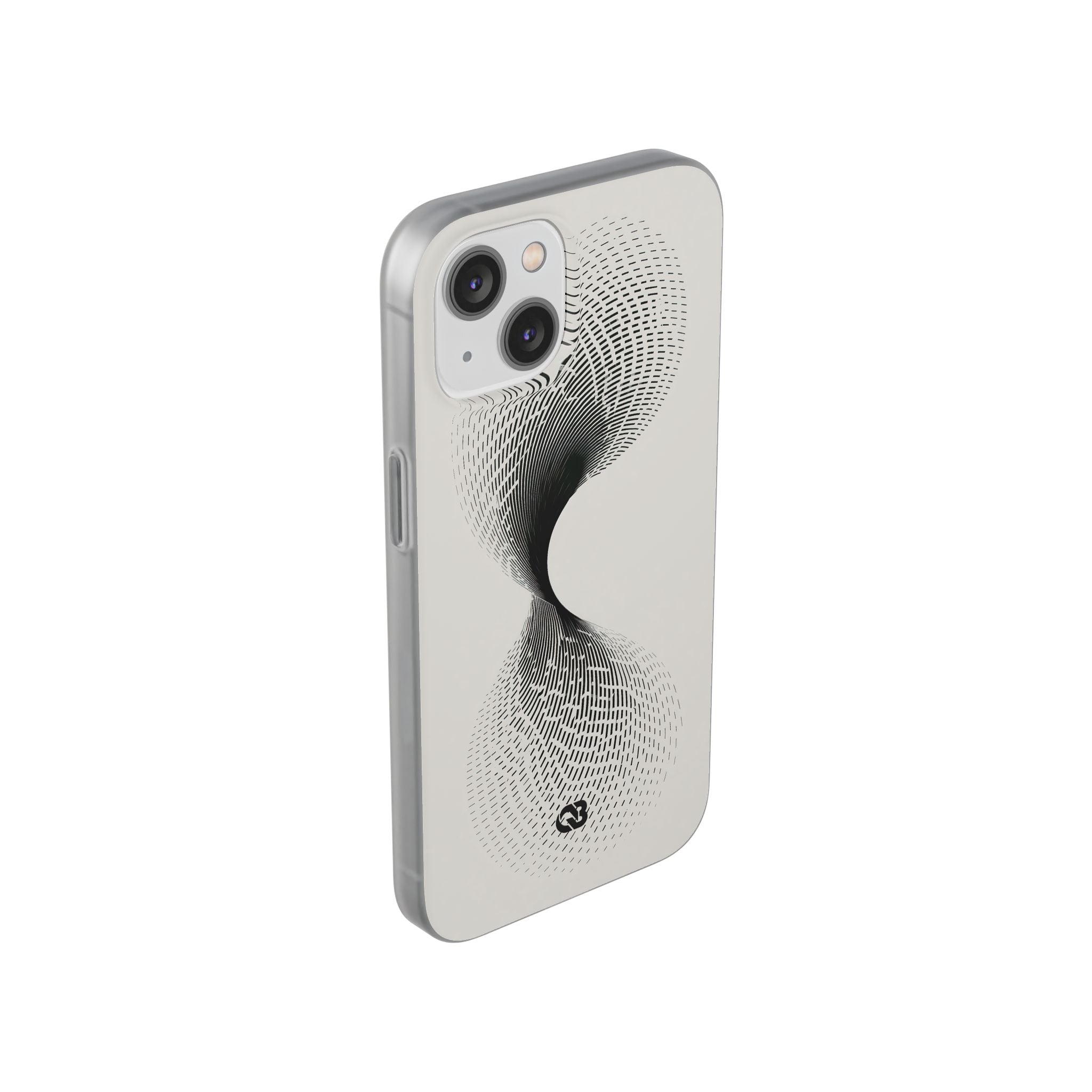 White Lite Phone Case for iPhone - Linear Torsion Grid