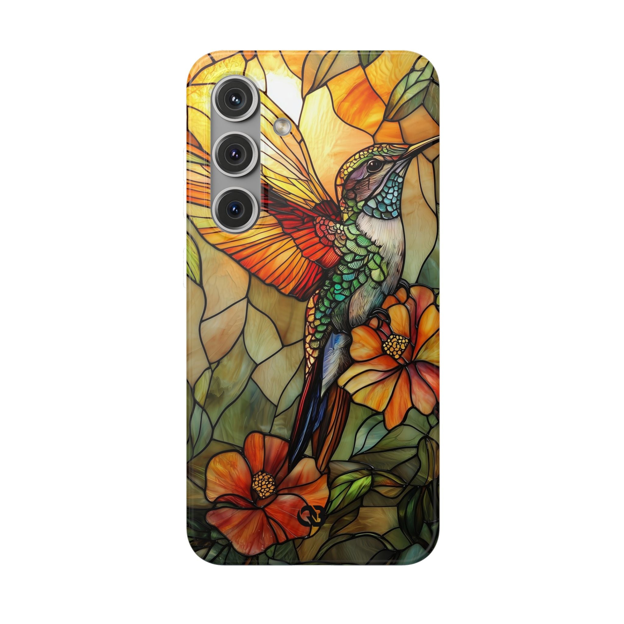 Amber Glass Hummingbird · Soft Custodia per Samsung