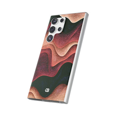 Rose Contour Waves · Lite Phone Case for Samsung · Pink