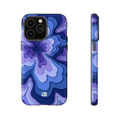 Periwinkle Strata Bloom · Tough Phone Case for iPhone · Purple