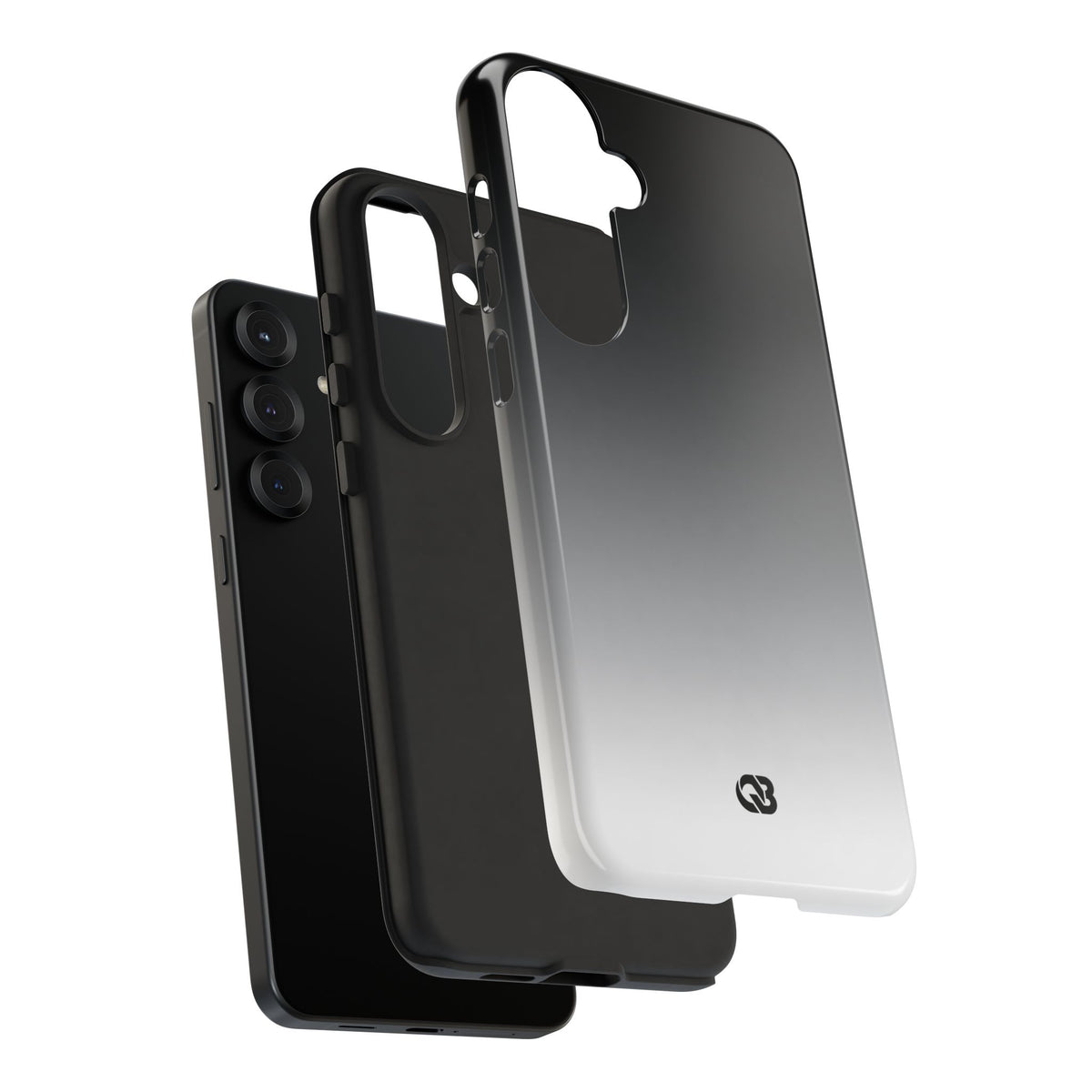 Noir Ombre Fade · Tough Phone Case for Samsung · Black