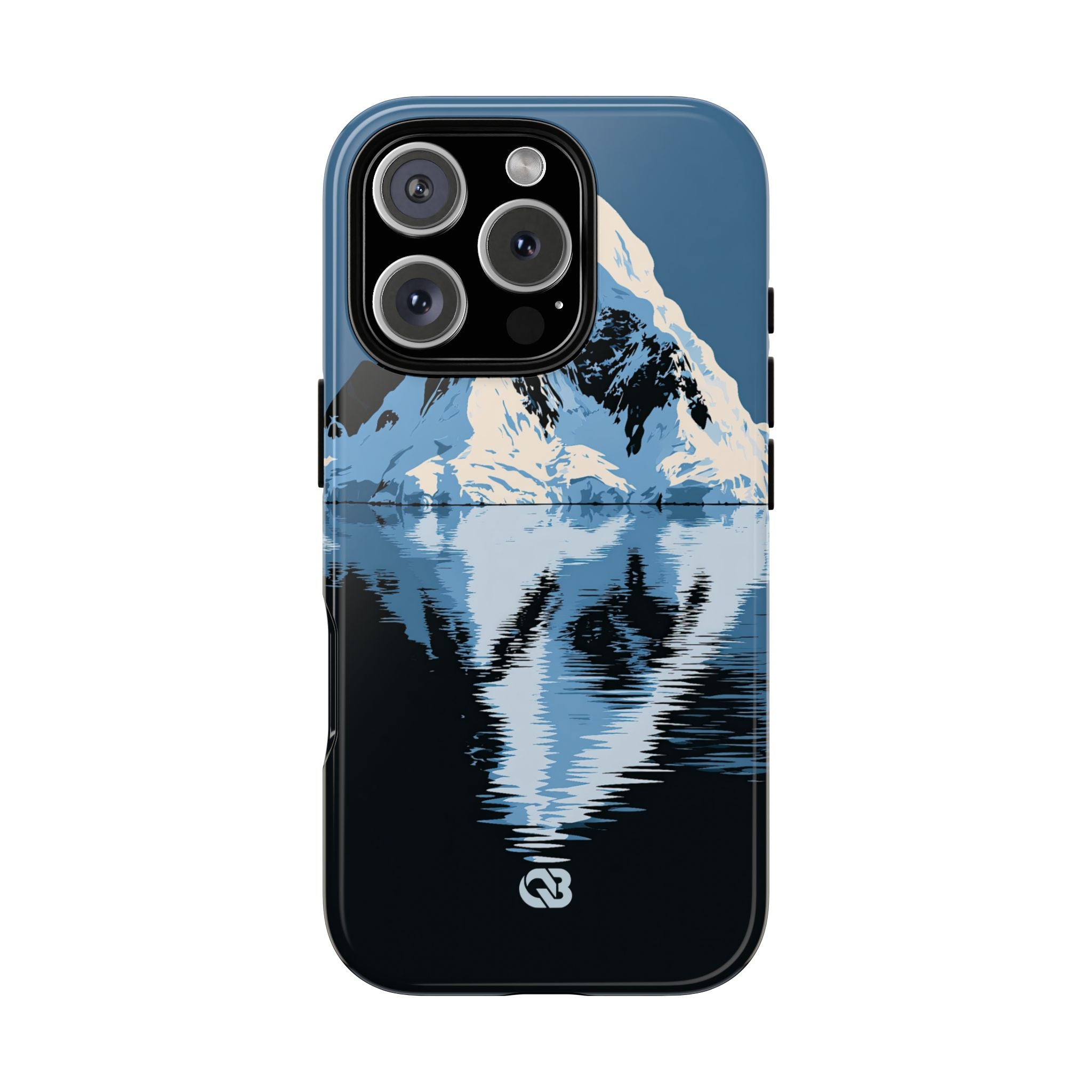 Blue Tough Phone Case for iPhone - Arctic Summit Mirror