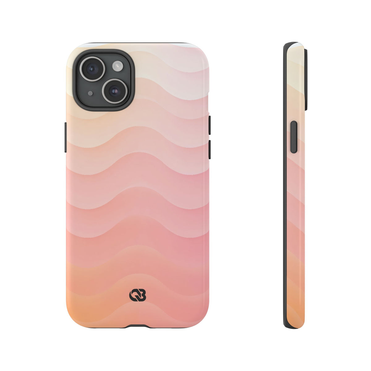 Blush Horizon Waves · Tough Phone Case for iPhone · Pink
