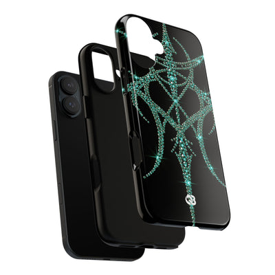 Teal Cyber Sigil · Tough Phone Case for iPhone · Teal