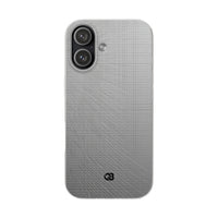 Grey Lite Phone Case for iPhone - Chrome Mesh Warp