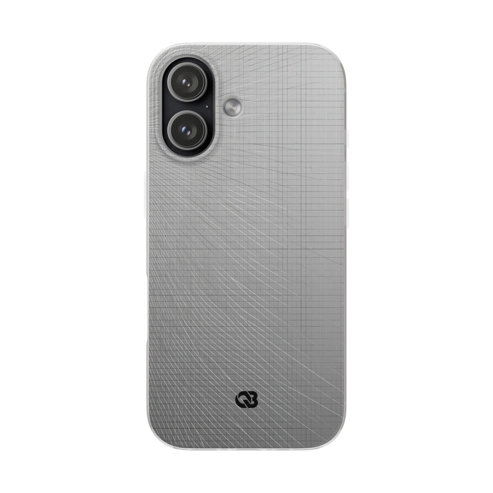 Grey Lite Phone Case for iPhone - Chrome Mesh Warp