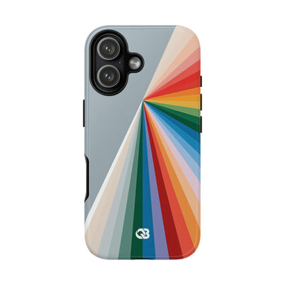 Grey Tough Phone Case for iPhone - Slate Prism Burst