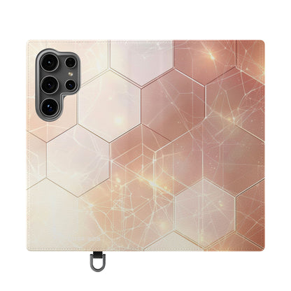 Hexagon Glow - Samsung S24 Ultra Case - Wallet